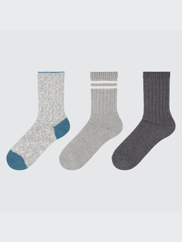 Low-Gauge Slub Socks (3 Pairs)