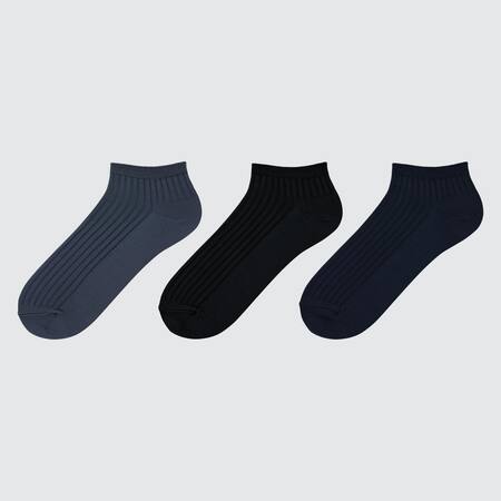 Ribbed Short Socks (Three Pairs)