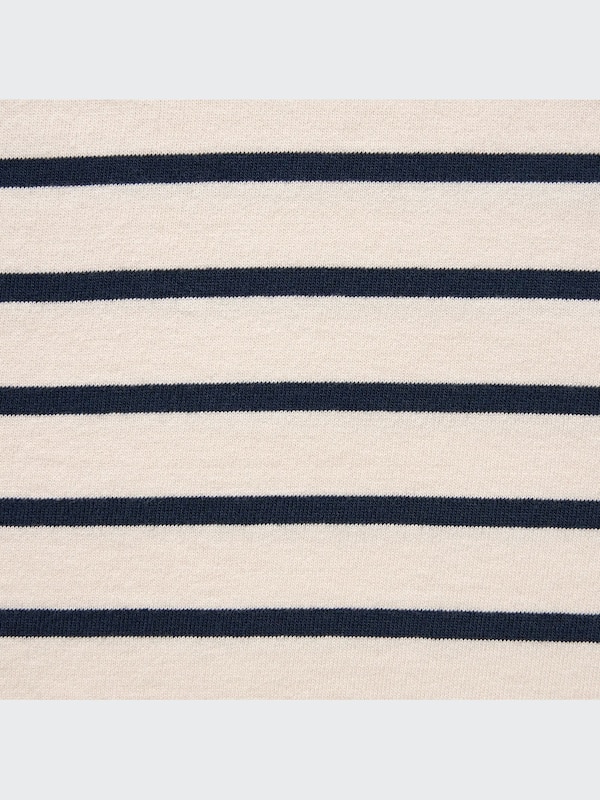 Striped Crew Neck Long-Sleeve T-Shirt