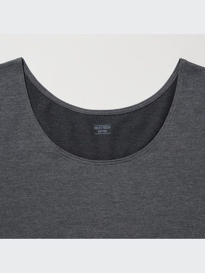 HEATTECH Cotton Scoop Neck T-Shirt (Extra Warm) | Long Sleeve