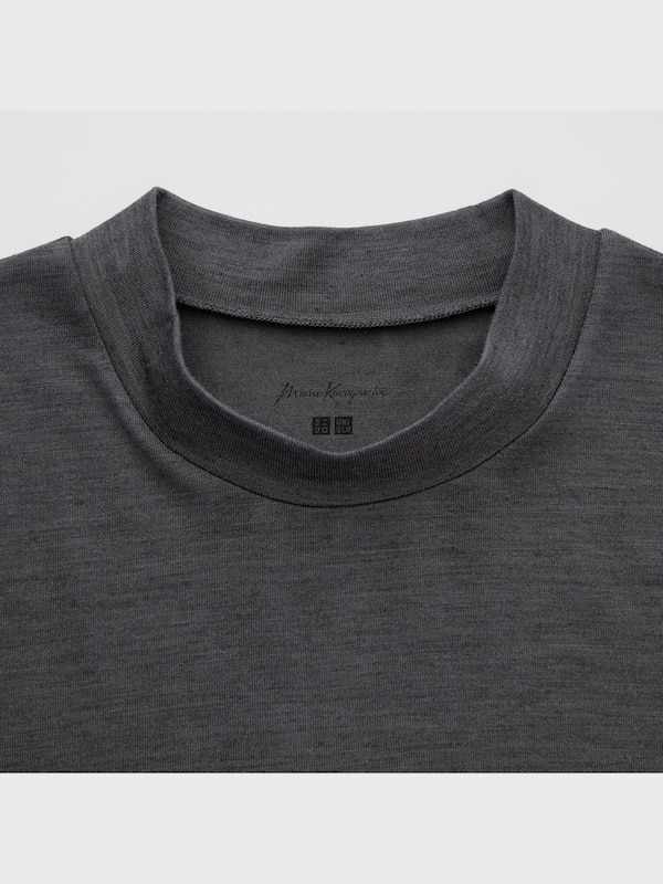 HEATTECH Wool Blend Crew Neck Long-Sleeve T-Shirt (Mame Kurogouchi)