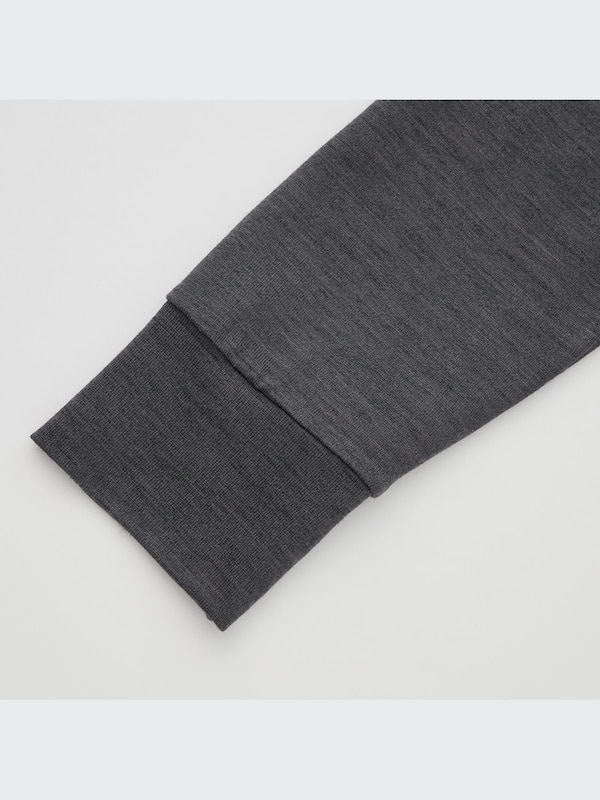HEATTECH Wool Blend Crew Neck Long-Sleeve T-Shirt (Mame Kurogouchi)