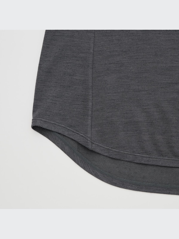 HEATTECH Wool Blend Crew Neck Long-Sleeve T-Shirt (Mame Kurogouchi)