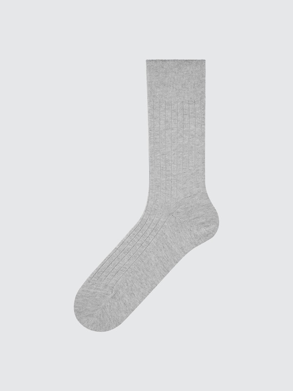 SUPIMA COTTON WIDE RIBBED SOCKS