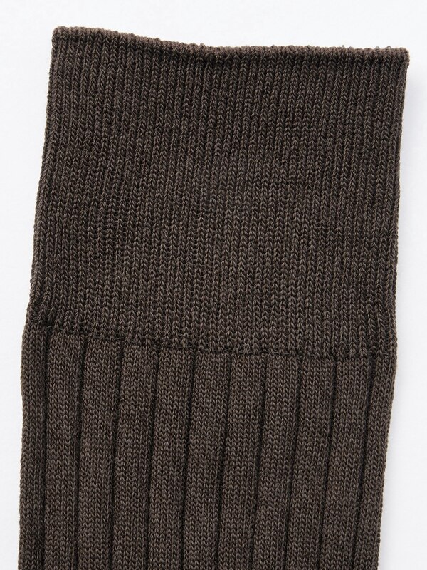 Supima® Cotton Wide-Ribbed Socks
