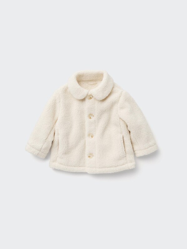FAUX SHEARLING FLEECE COAT