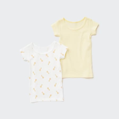 Toddler Cotton Ribbed T-Shirt (Two Pack)