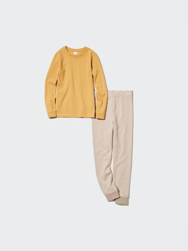 Ultra Stretch Sweat Long-Sleeve Striped Set