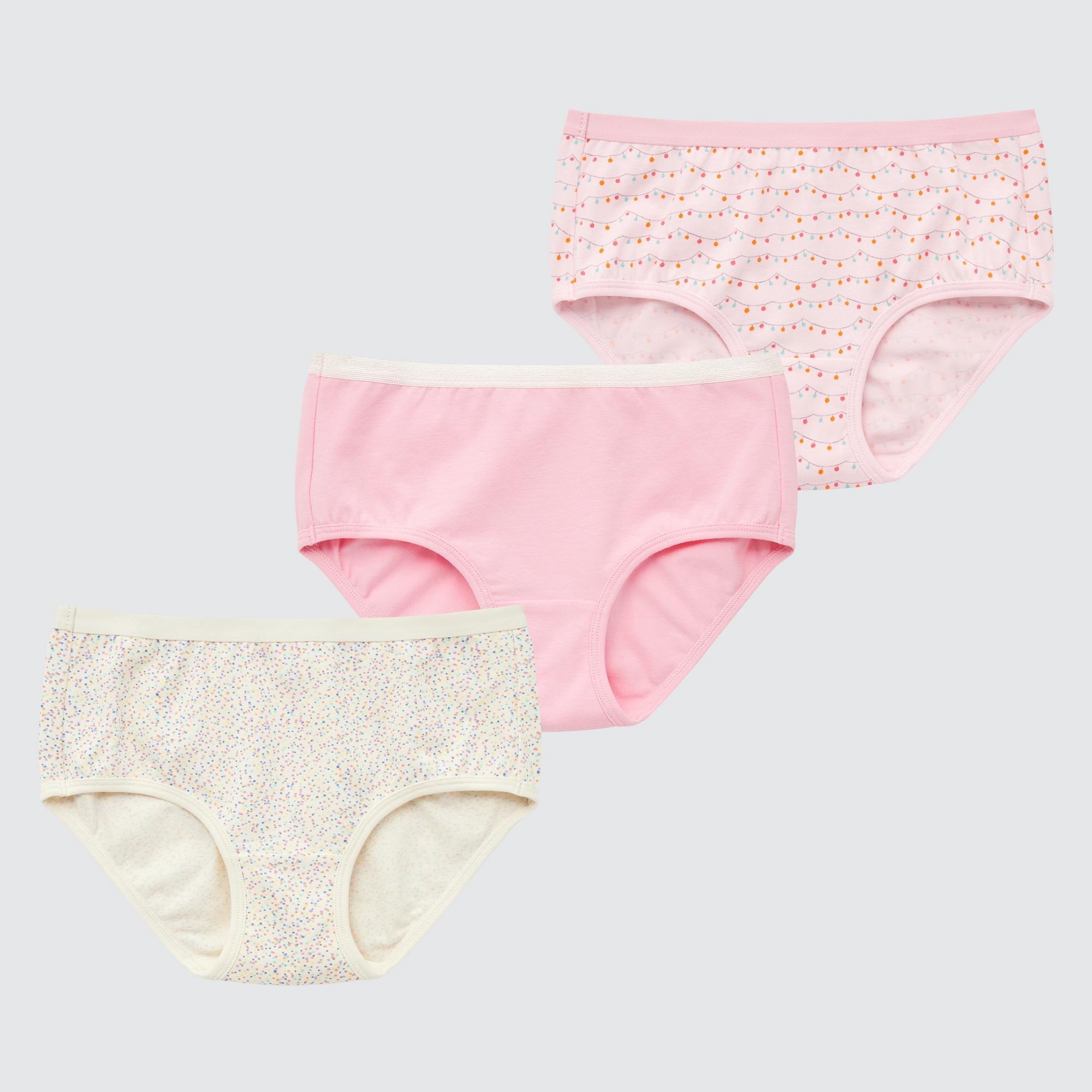 3 Paia Slip A Pois Bambina Cotone Uniqlo Bambina Abbigliamento Intimo Reggiseni 