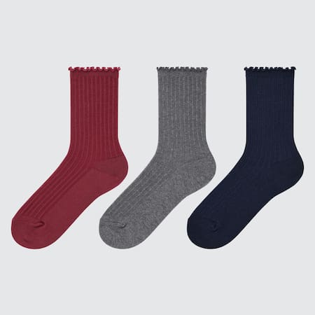 Girls Ribbed Socks (Three Pairs)