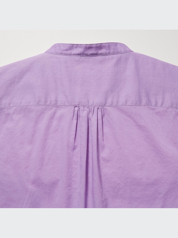 Cotton Volume Long-Sleeve Blouse
