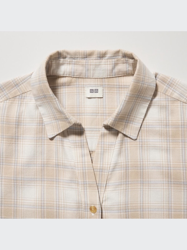 Soft Brushed Checked Long-Sleeve Shirt