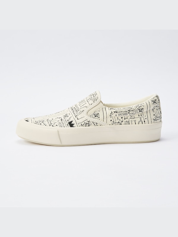 Jean-Michel Basquiat Cotton Canvas Slip-Ons