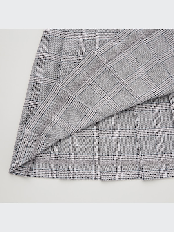 Pleated A-Line Mini Skirt