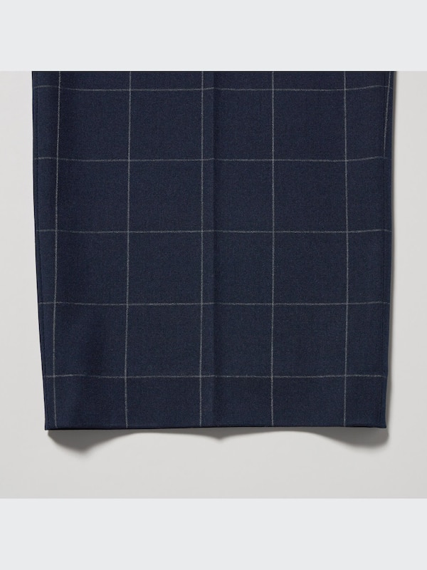 Wide-Fit Pleated Pants (Windowpane)
