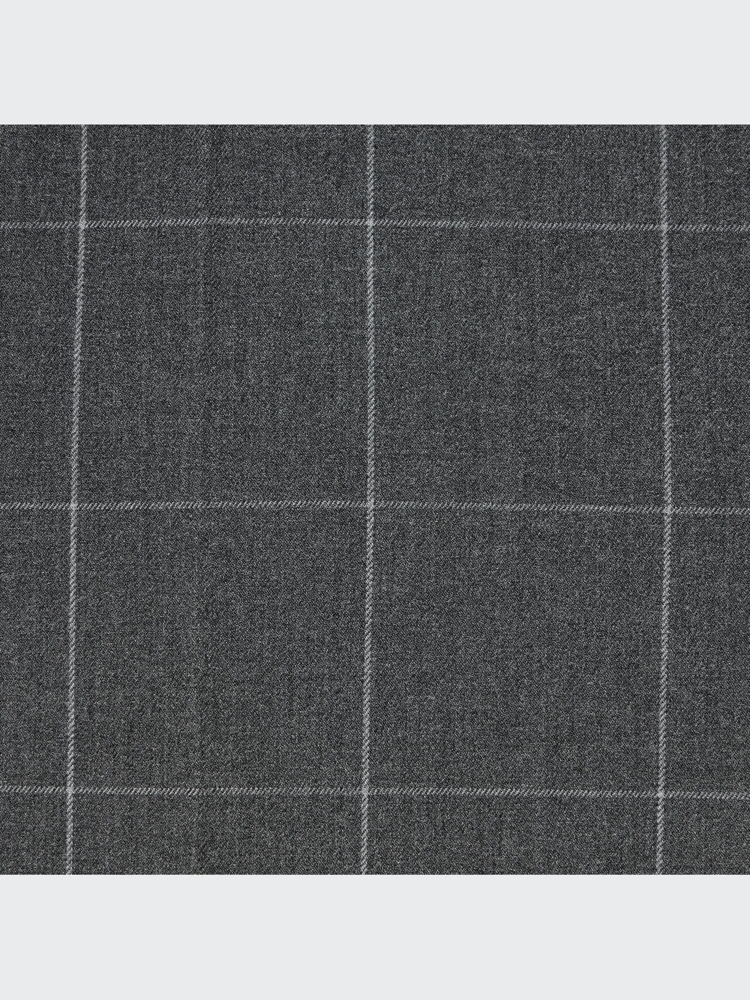 Wide-Fit Pleated Pants (Windowpane) | UNIQLO US