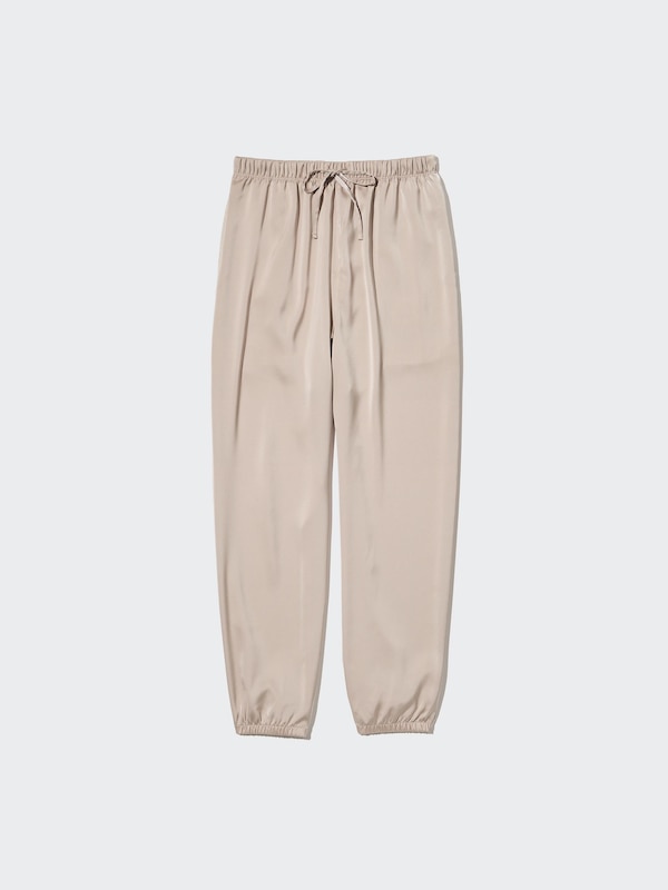 SATIN DRAPE JOGGER PANTS