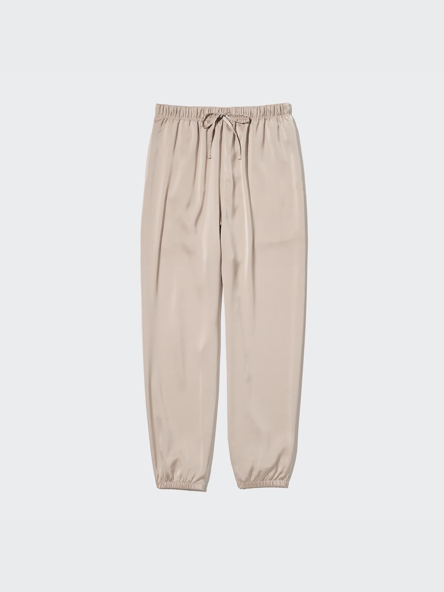 WOMEN'S SATIN DRAPE JOGGER PANTS | UNIQLO CA