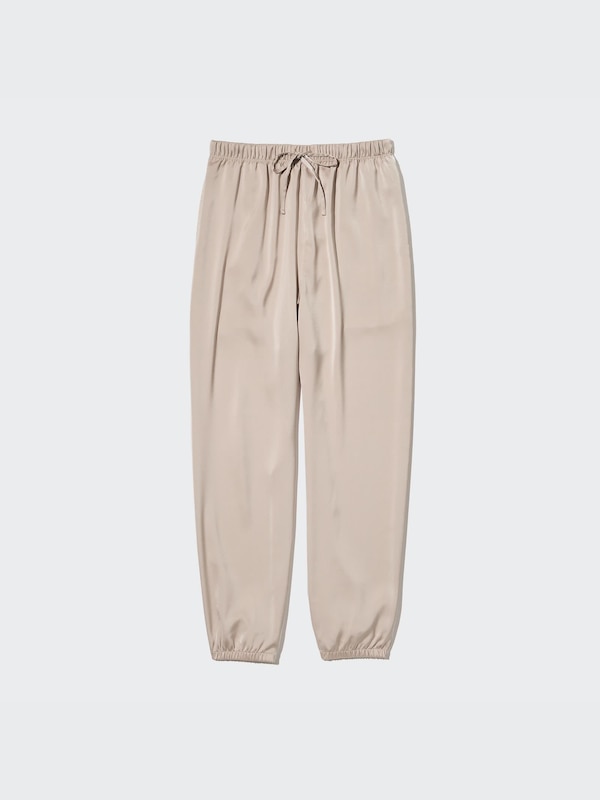 SATIN DRAPE JOGGER PANTS