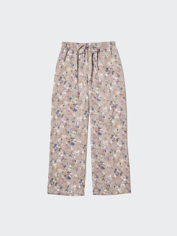 Satin Drape Straight Pants
