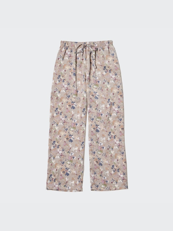 Satin Drape Straight Pants