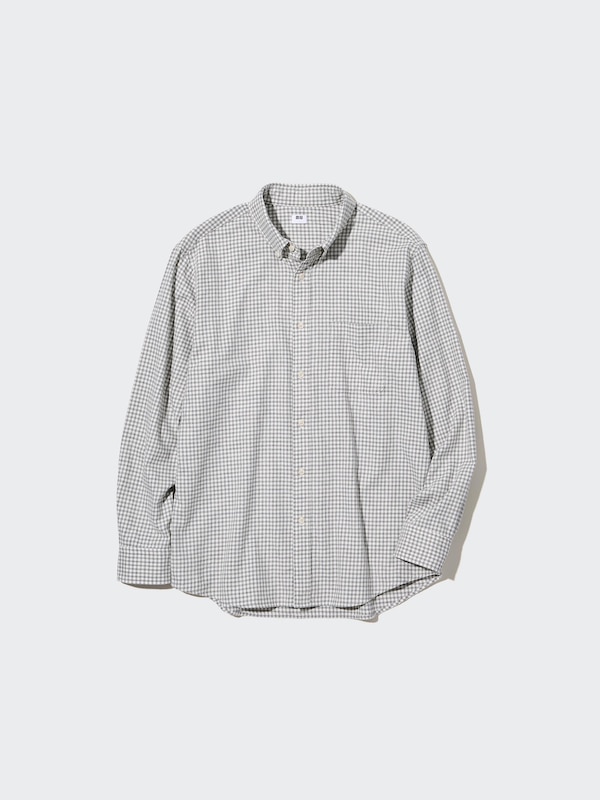 CHEMISE EN FLANELLE À CARREAUX (COL BOUTONNÉS)