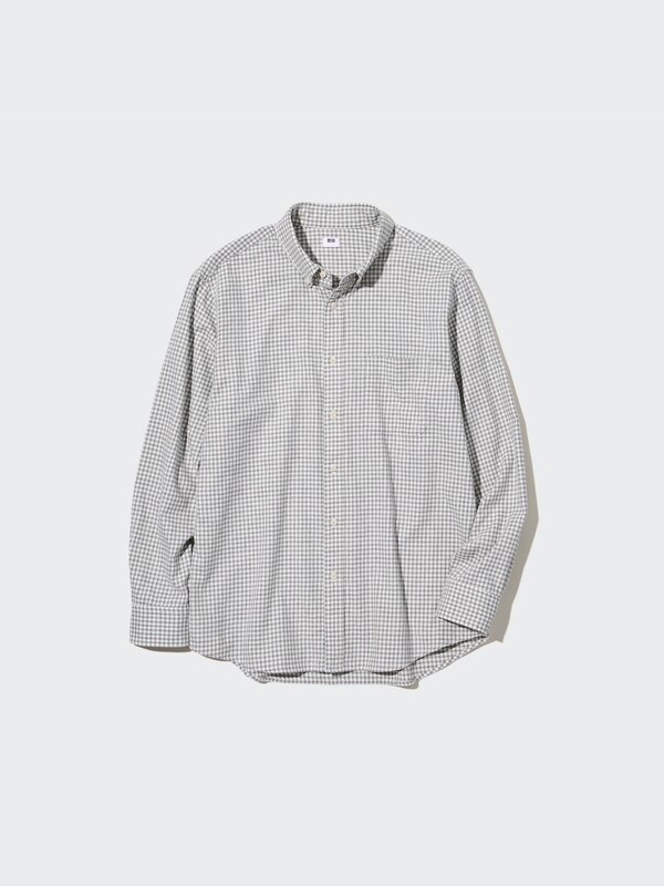 CHEMISE EN FLANELLE À CARREAUX (COL BOUTONNÉS)