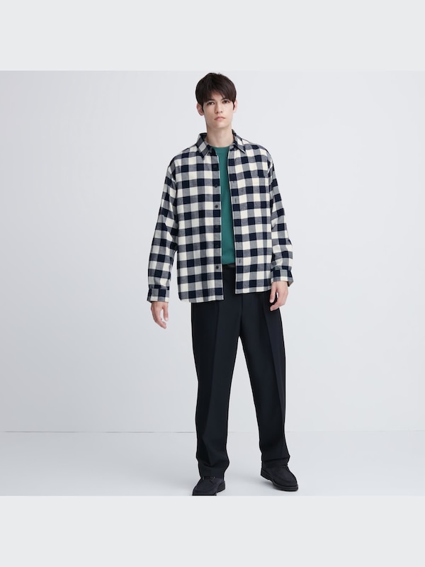 FLANNEL CHECKED SHIRT REGULAR COLLAR