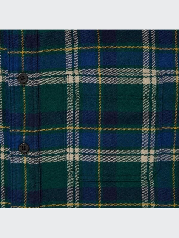 CHEMISE EN FLANELLE À CARREAUX COLS RÉGULIERS