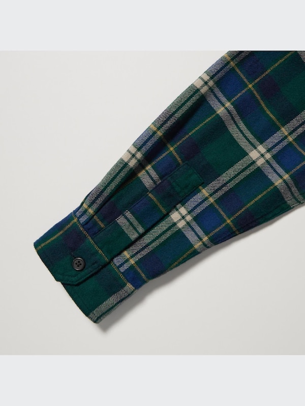CHEMISE EN FLANELLE À CARREAUX COLS RÉGULIERS