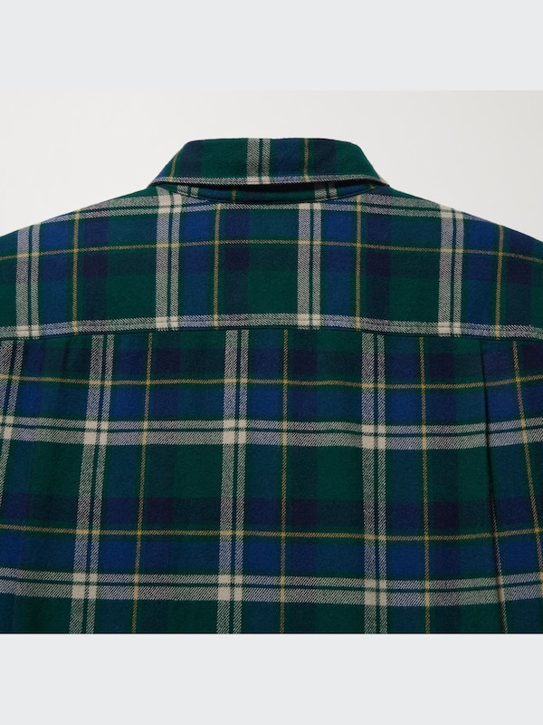 CHEMISE EN FLANELLE À CARREAUX COLS RÉGULIERS