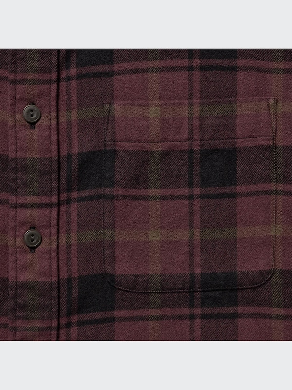 FLANNEL CHECKED SHIRT REGULAR COLLAR