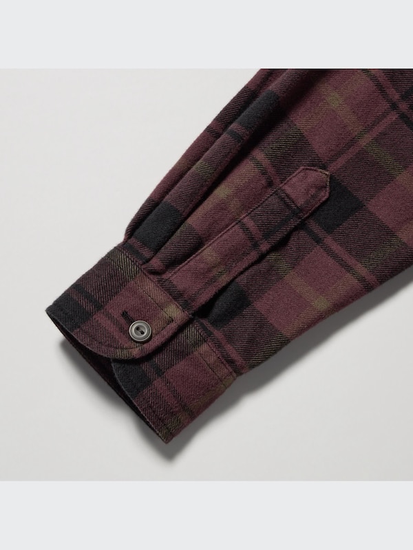 FLANNEL CHECKED SHIRT REGULAR COLLAR
