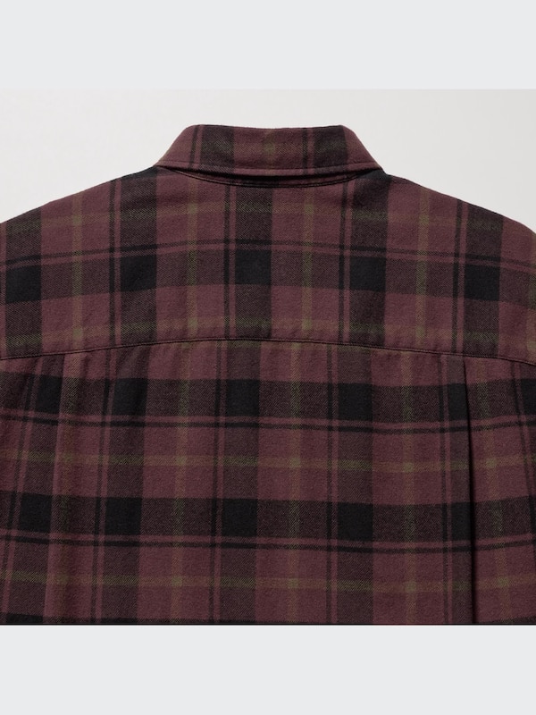 FLANNEL CHECKED SHIRT REGULAR COLLAR