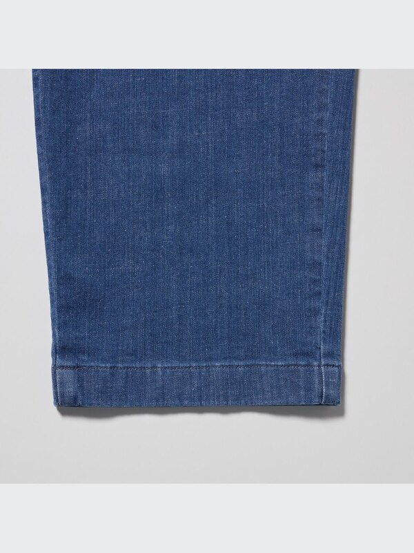 Cotton Relaxed Ankle Pants (Denim)