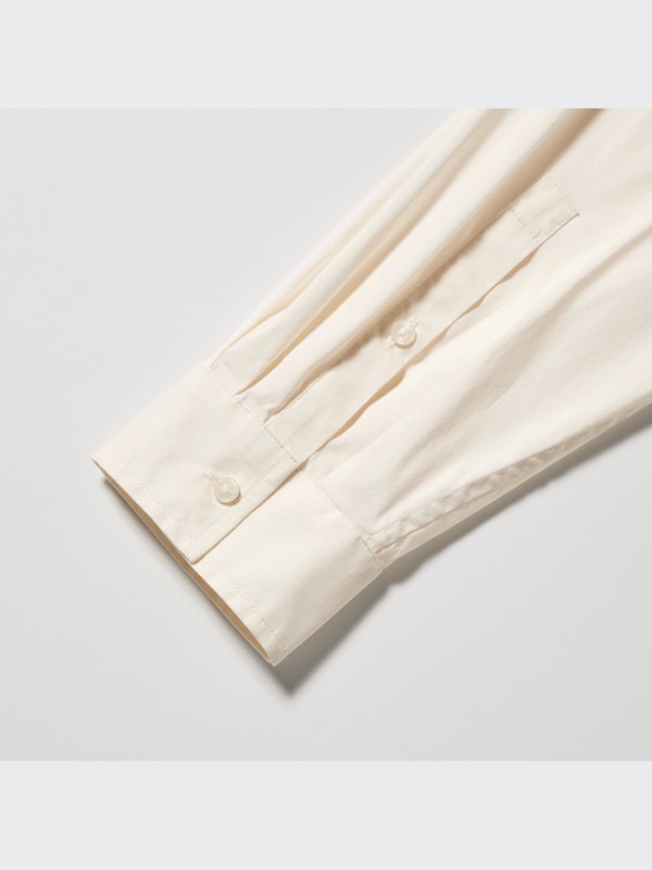 U Stand Collar Long-Sleeve Shirt