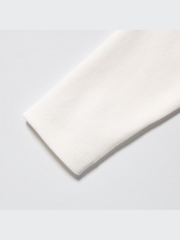 Brushed Crew Neck Long-Sleeve T-Shirt