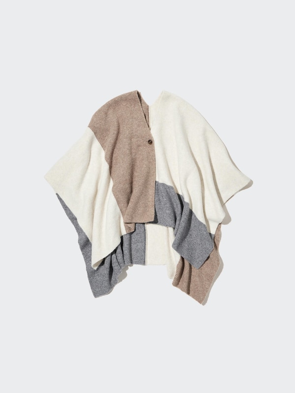 PONCHO EN FIL SOUFFLÉ DOUBLE EXTENSION