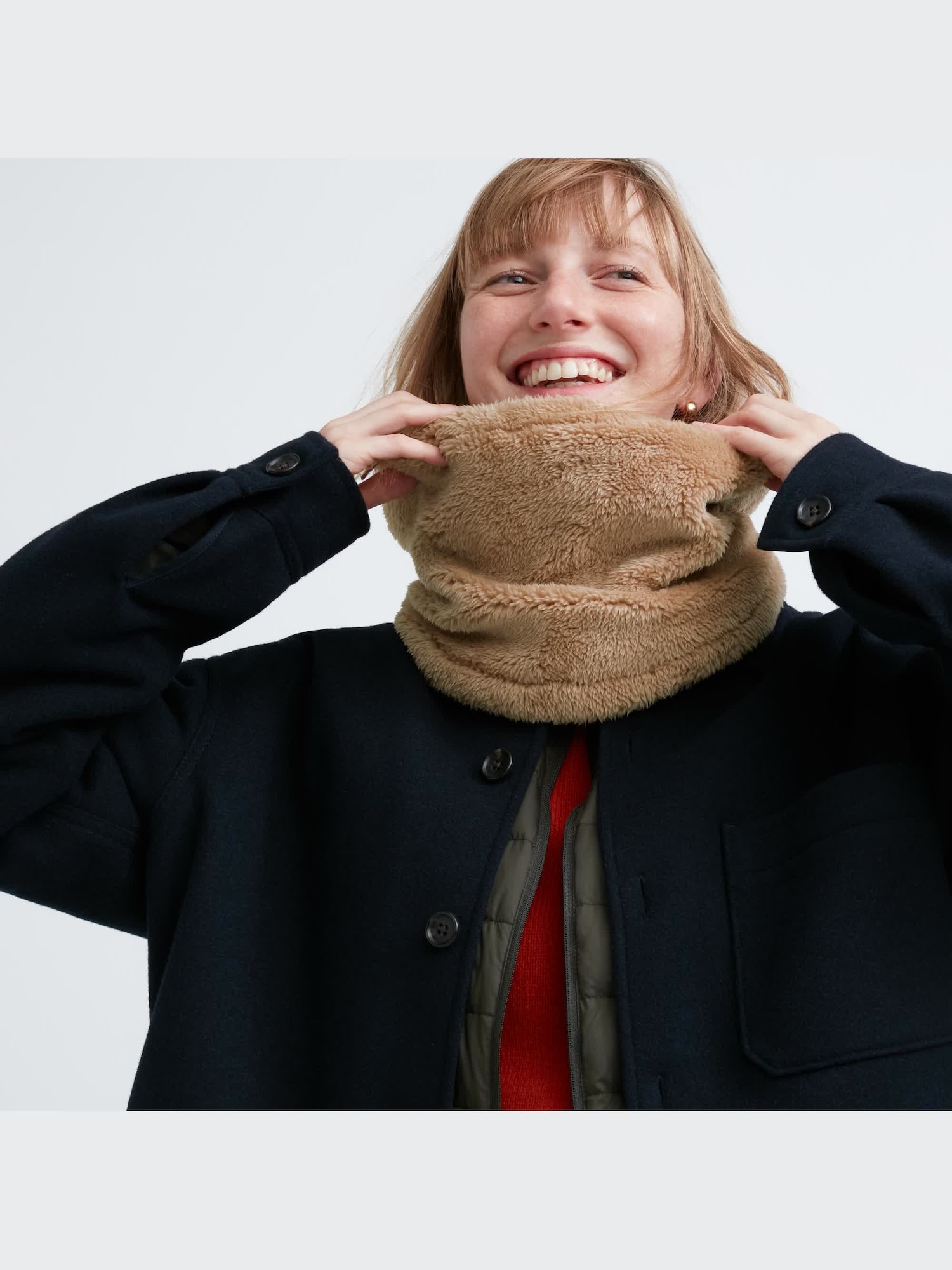 HEATTECH Fluffy Yarn Fleece Neck Warmer | UNIQLO US