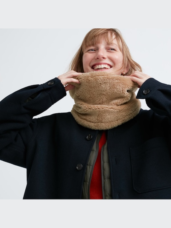 HEATTECH Fluffy Yarn Fleece Neck Warmer