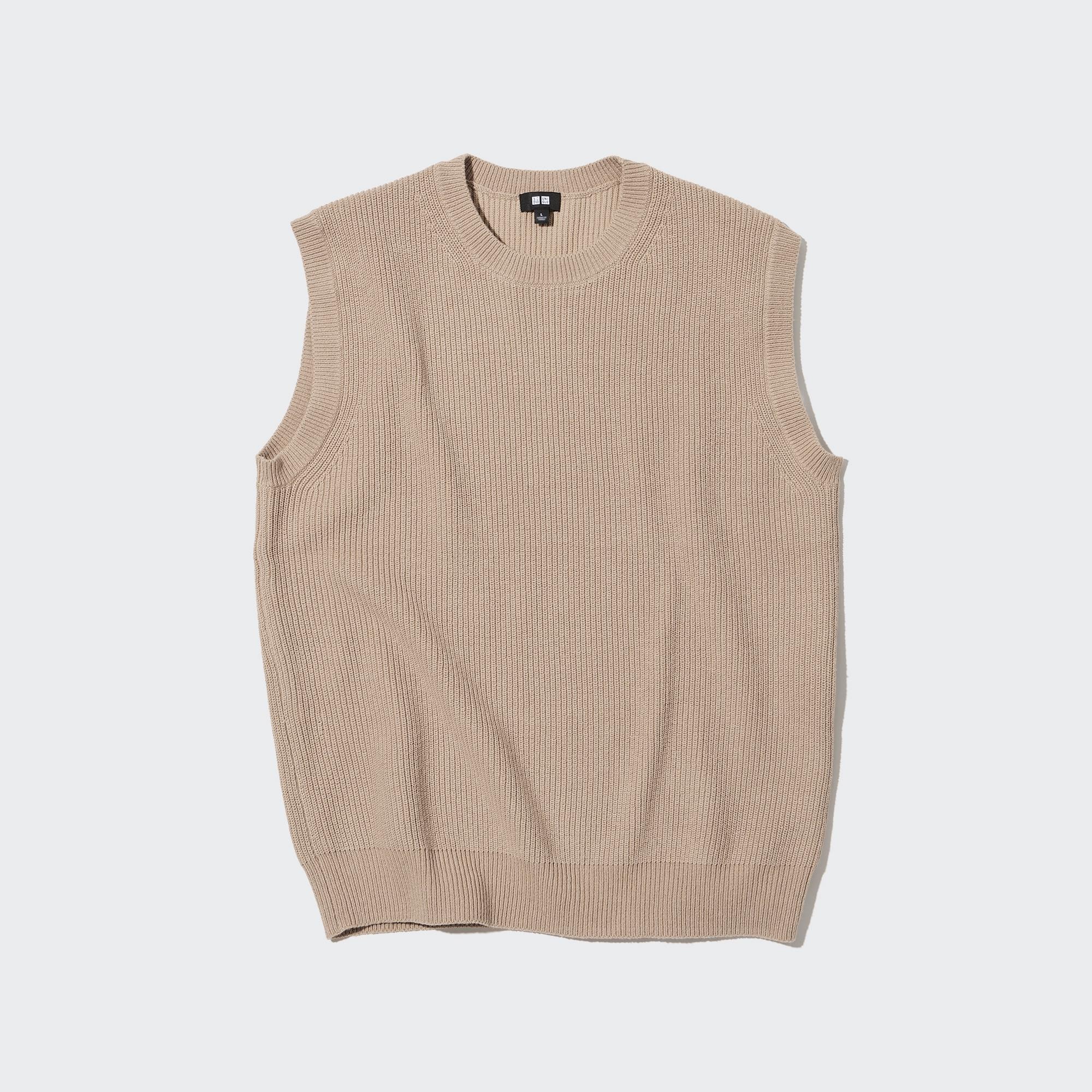 MIDDLE GAUGE CREW NECK KNITTED VEST