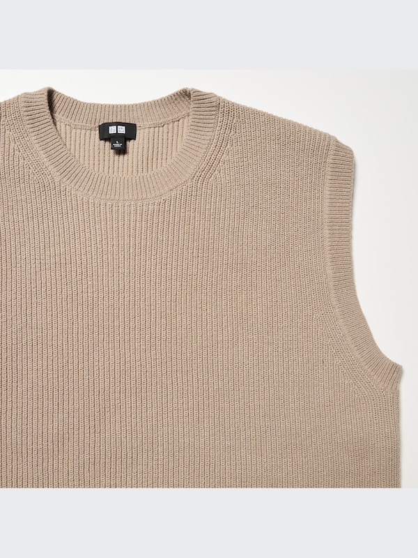 Washable Middle Gauge Crew Neck Vest