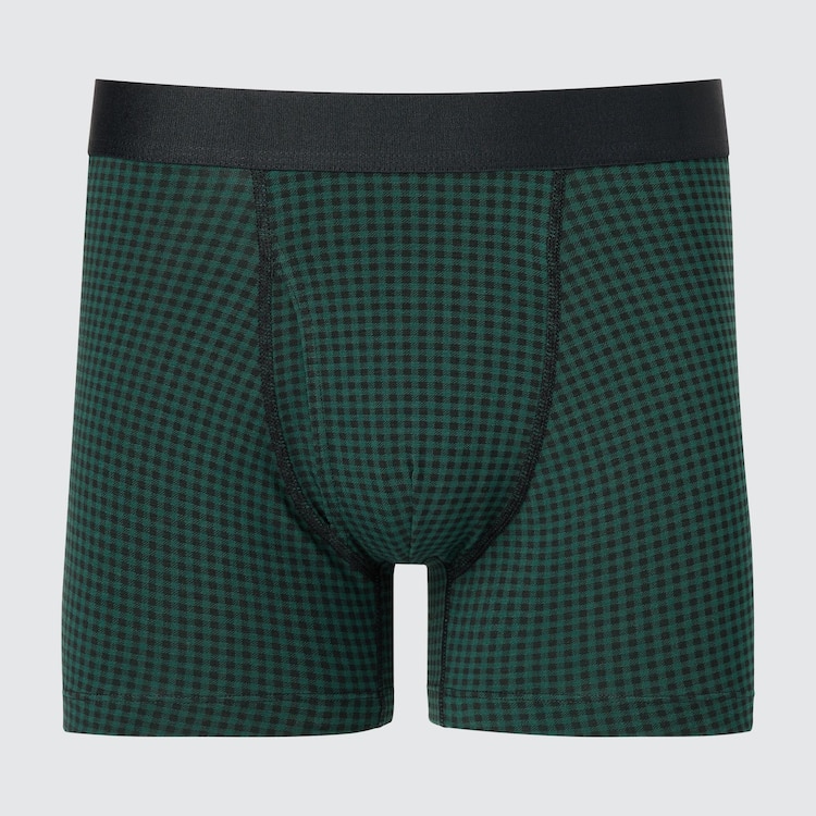 Supima® Cotton Gingham Checked Boxer Briefs | UNIQLO US