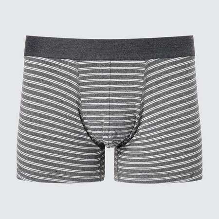 Boxer Coton Supima à Rayures Taille Basse Homme