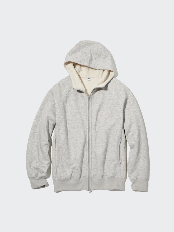 HEATTECH PILE-LINED SWEAT FULL-ZIP HOODIE