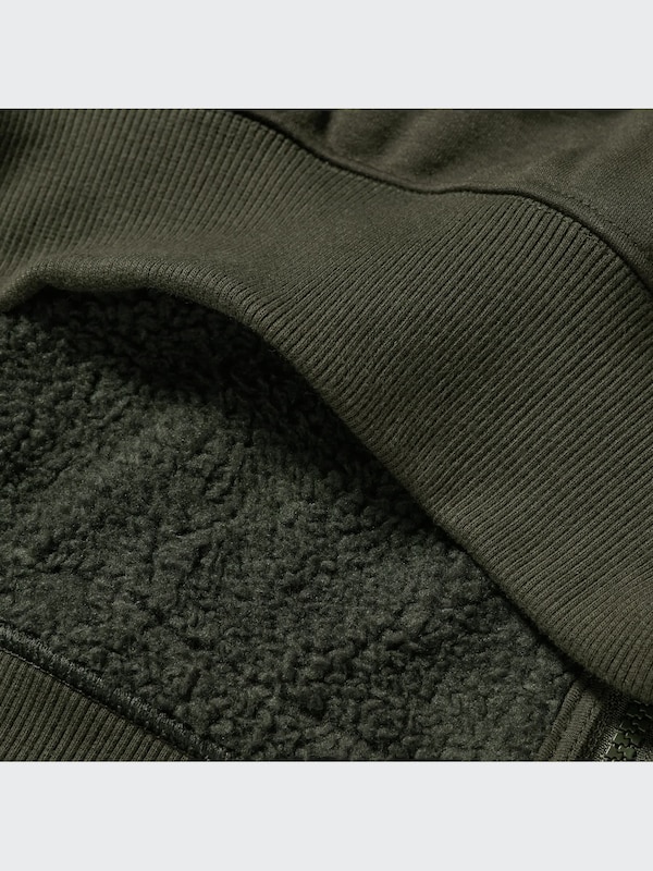HEATTECH PILE-LINED SWEAT FULL-ZIP HOODIE