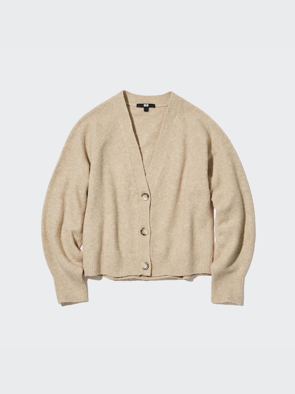 Souffle Yarn Long-Sleeve Short Cardigan