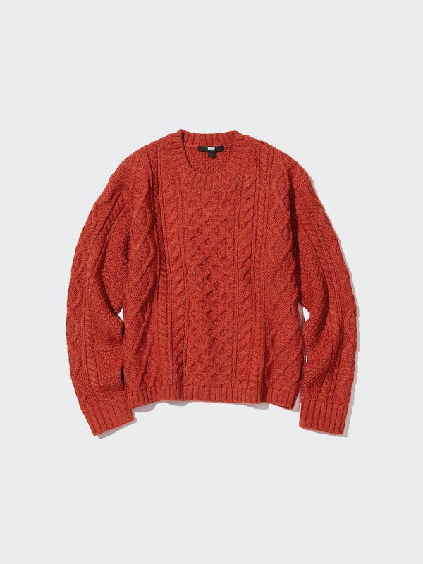 CABLE CREW NECK SWEATER