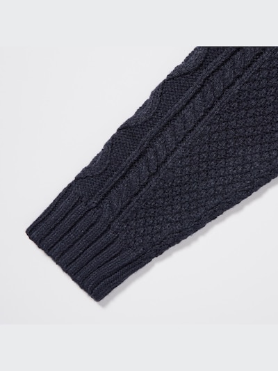 Cable Crew Neck Long-Sleeve Sweater