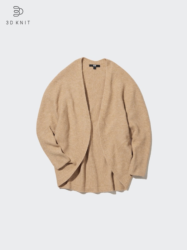 3D KNIT SOUFFLÉ YARN CARDIGAN